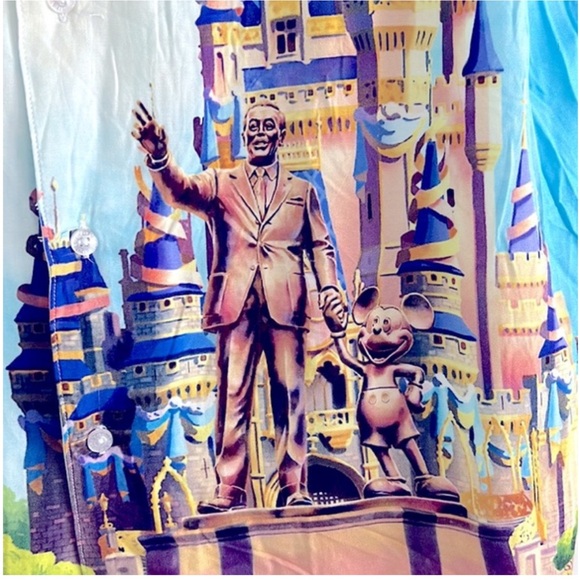 Disney Castle Button Down 50th Anniversary Medium - Picture 4 of 8